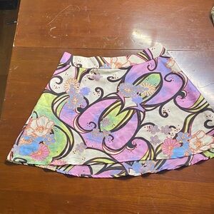 Free People Multicolor A-Line Skirt